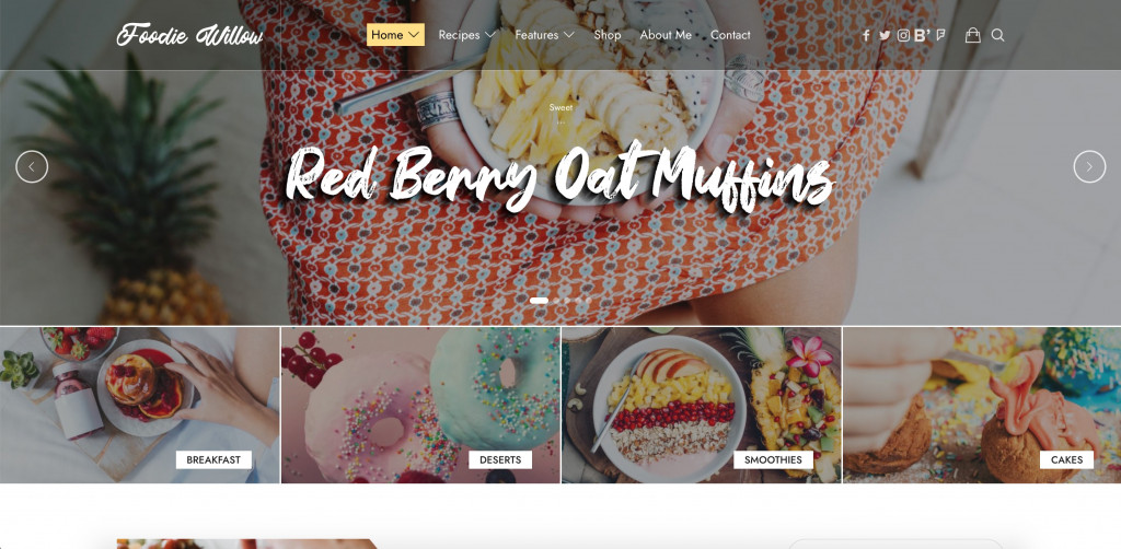 Lahanna - Food Blog WordPress Theme