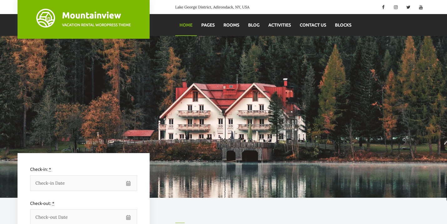 Vacation Rental WordPresss SEO theme