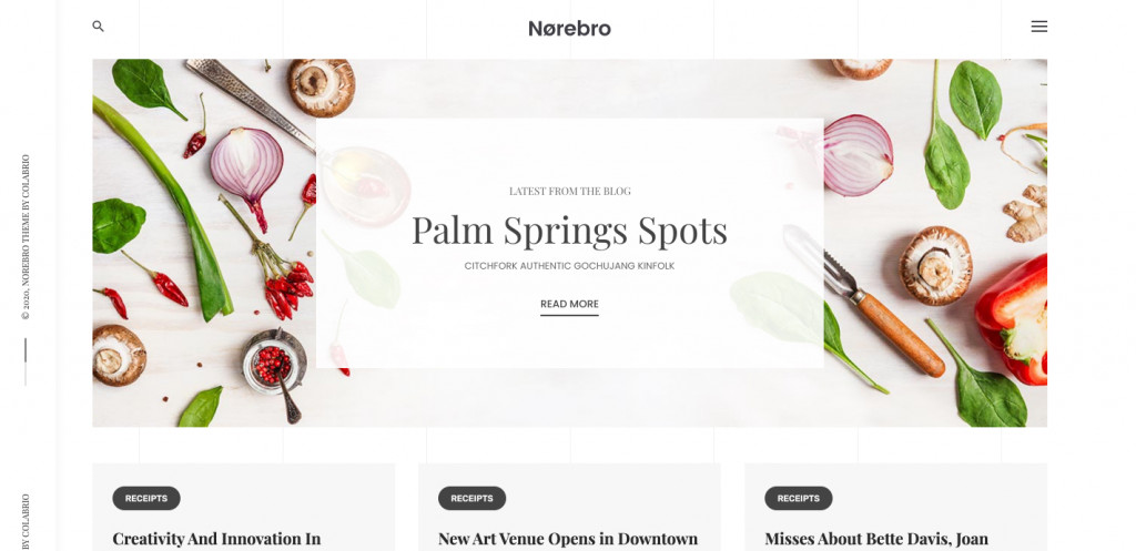 Norebro - Creative Food Blog for WordPress