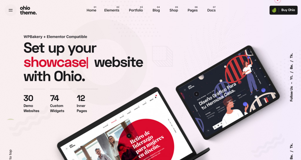 Ohio - Creative Portfolio & Agency WordPress Theme