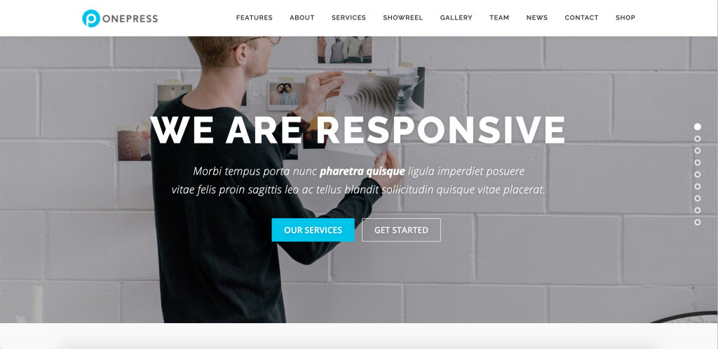 OnePress WordPress theme