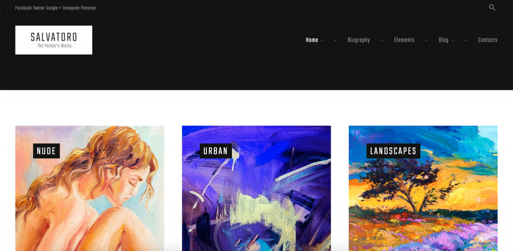 WordPress Theme for Artists