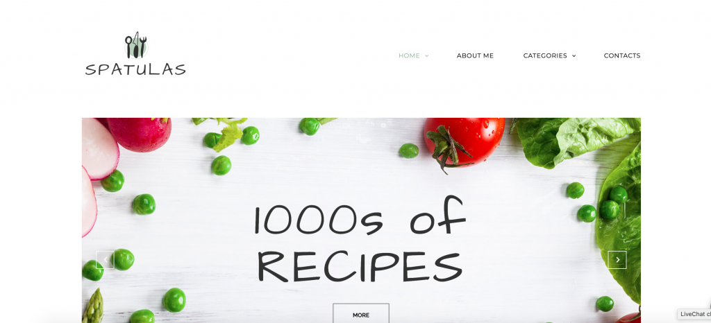 Spatulas - Recipe & Food Blog WordPress Theme