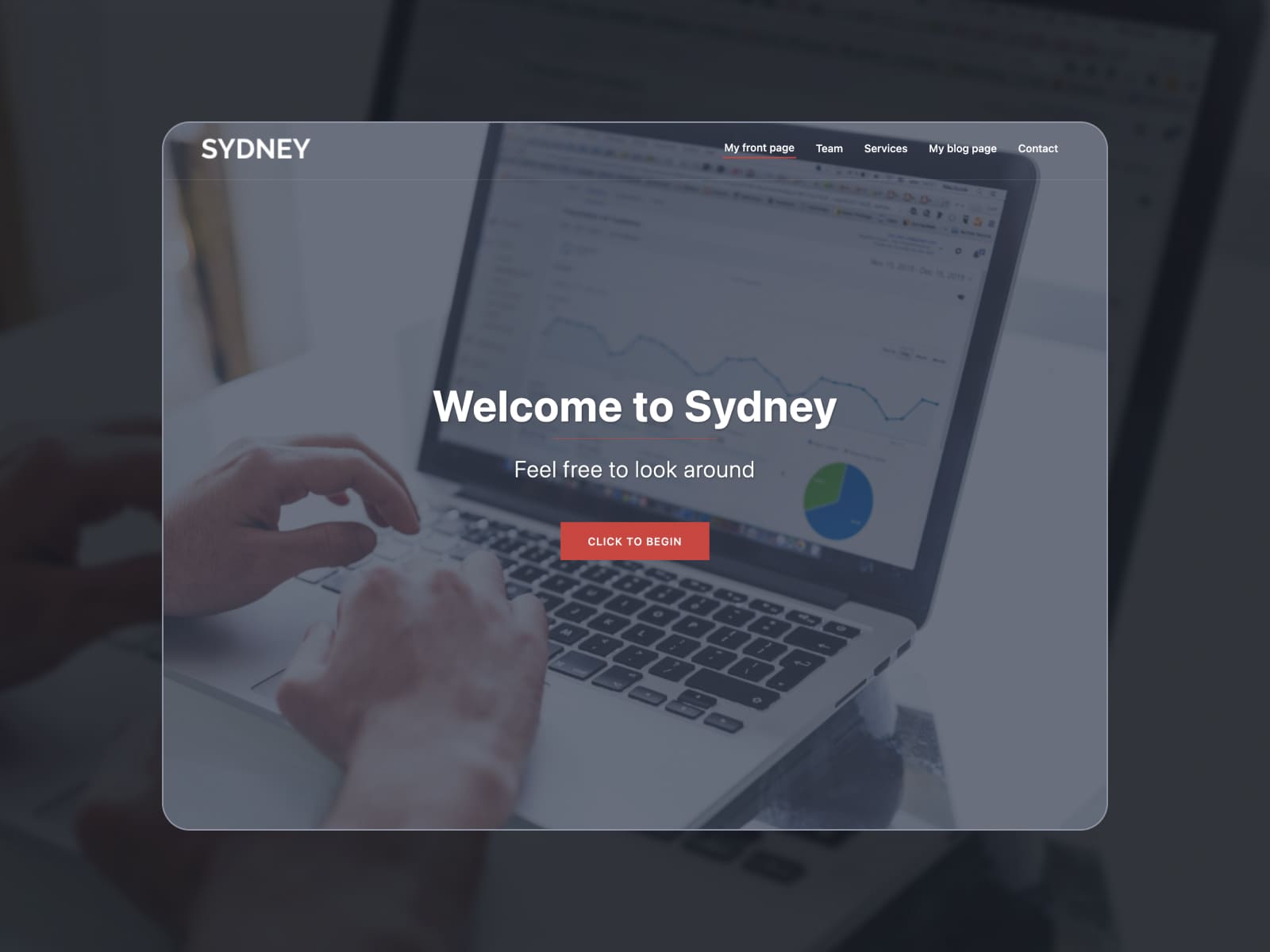 The Sydney WordPress theme for free Elementor.