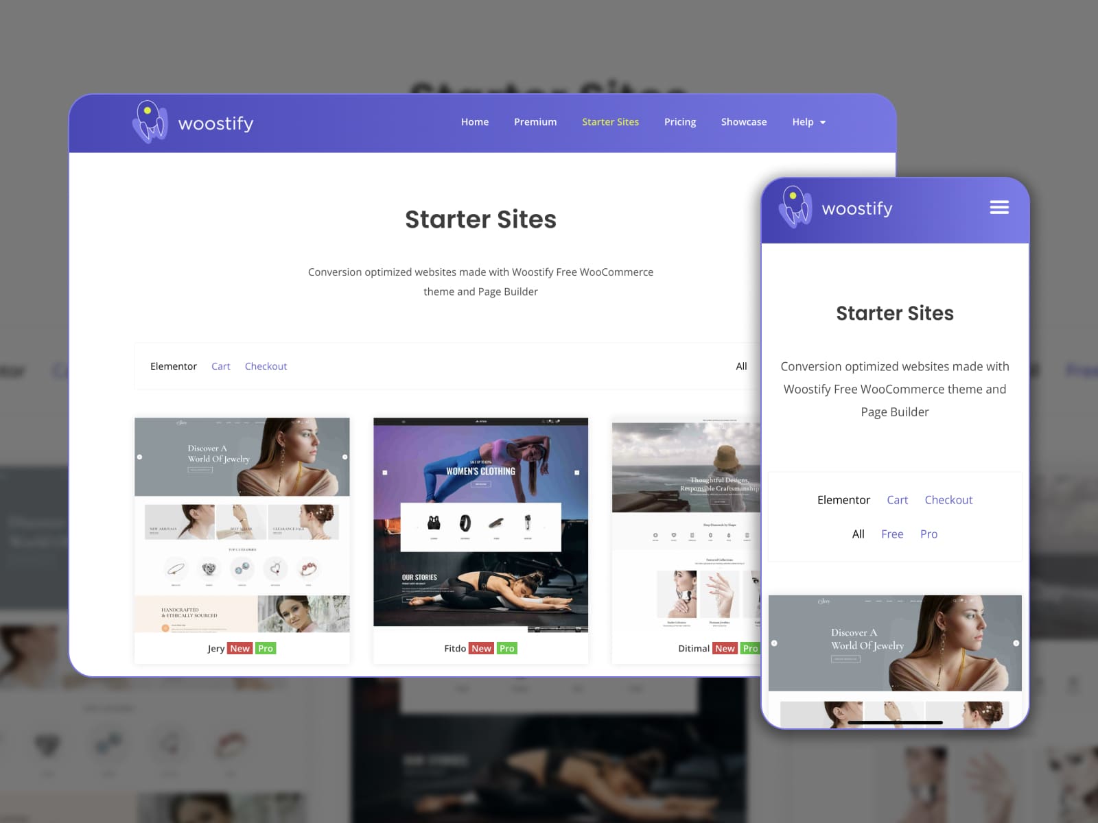 The Woostify WordPress theme.