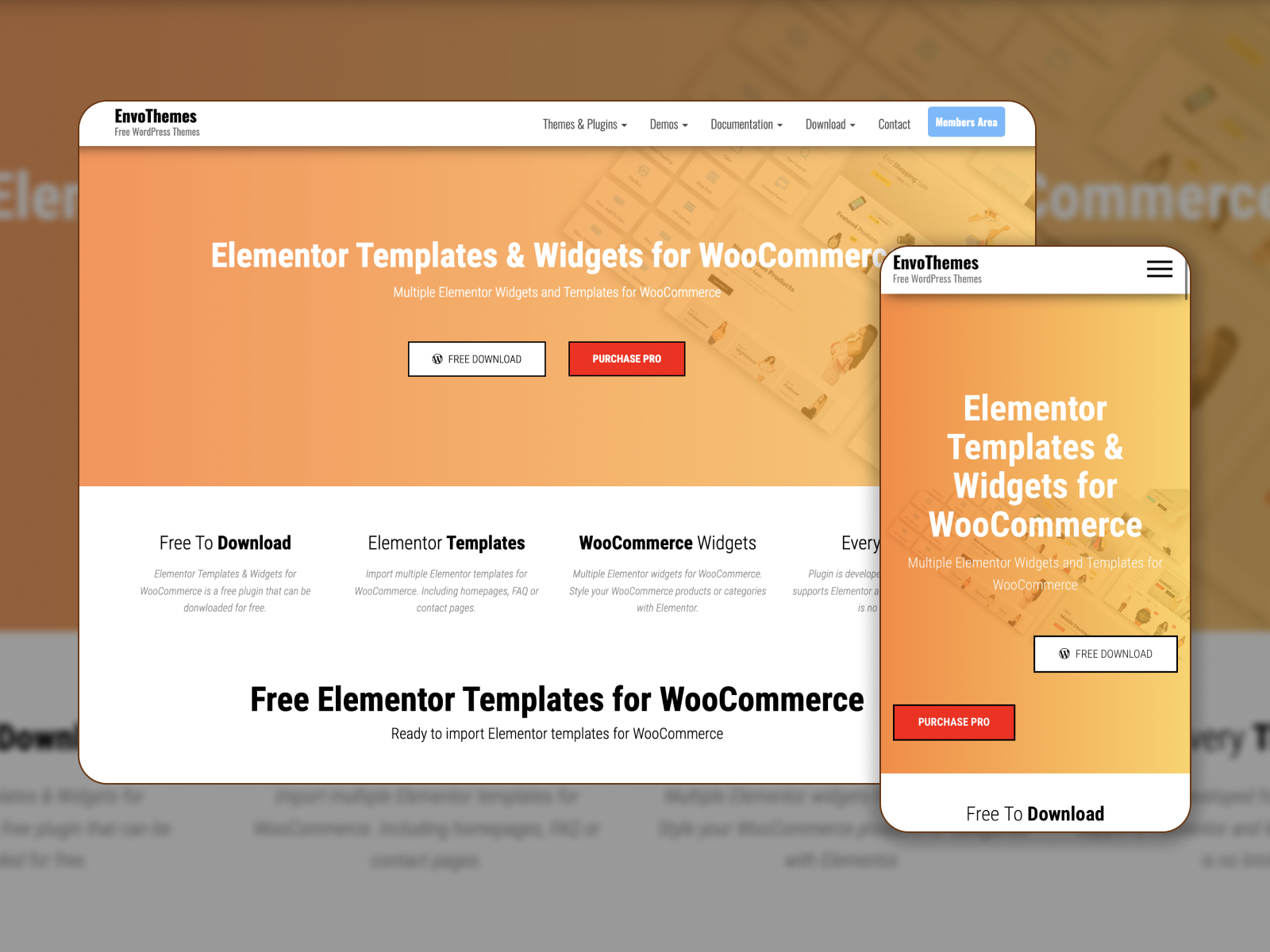 The landing page of the Envo themes for Elementor ecommerce designs.