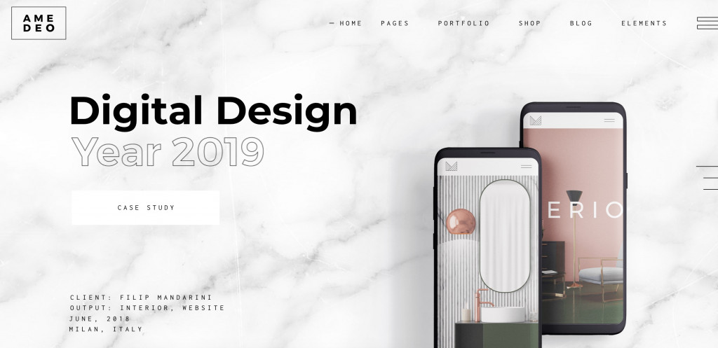 Multi-concept WordPress Theme for designers