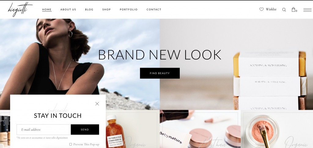 best WordPress theme for online cosmetics store