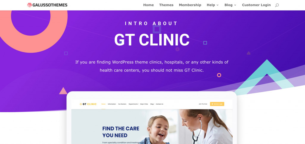 GT Clinic WordPress Theme