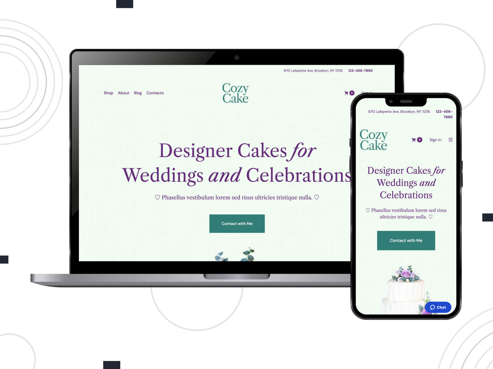 Screenshot of CozyCake - bright, cool, fully adaptable wedding site themes on WordPress with diverse customization options in silver, gray, and cadet blue color array.