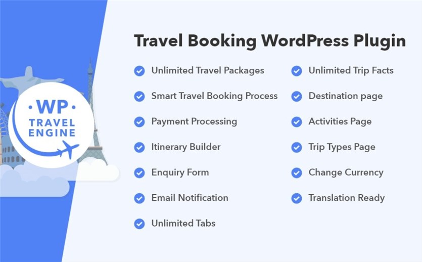 WP Travel Engine Travel Booking WordPress plugin