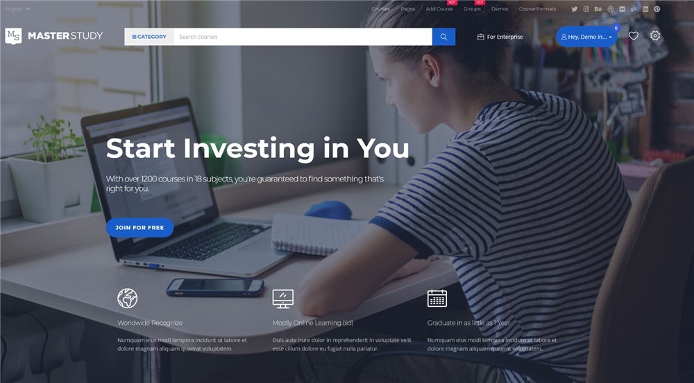 LMS WordPress Theme – Masterstudy