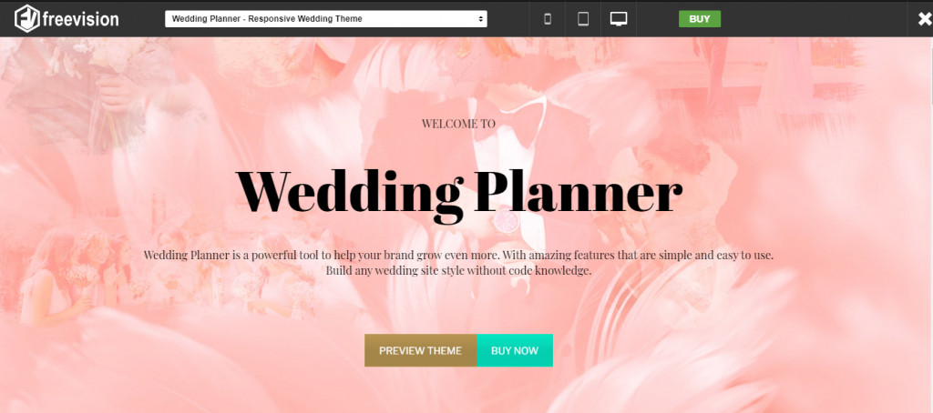 Wedding Planner - Responsive WordPress Theme