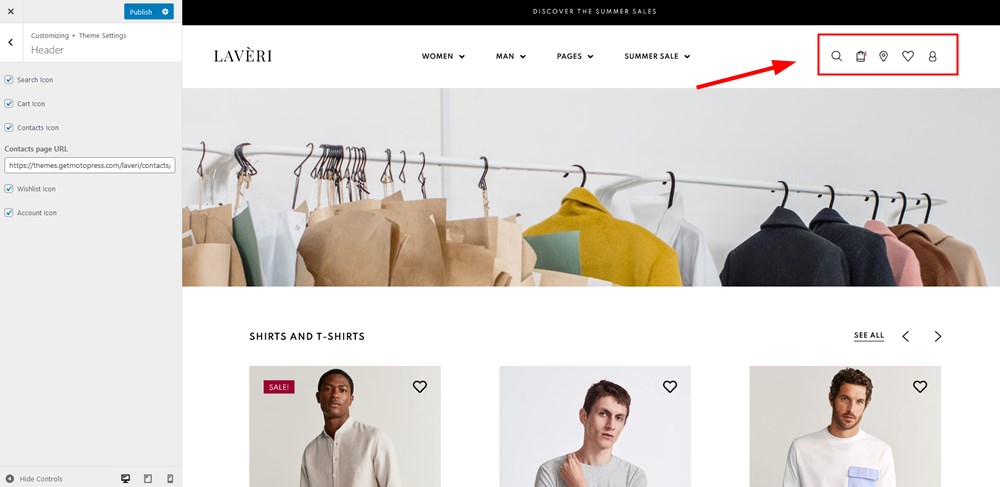 Clothing Store - WordPress theme