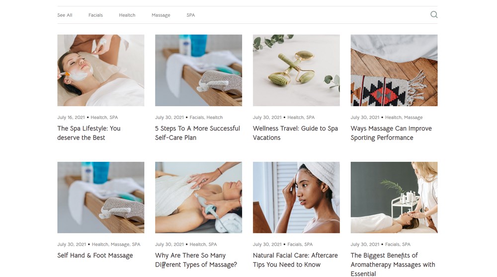 blog page lotus wordpress spa theme