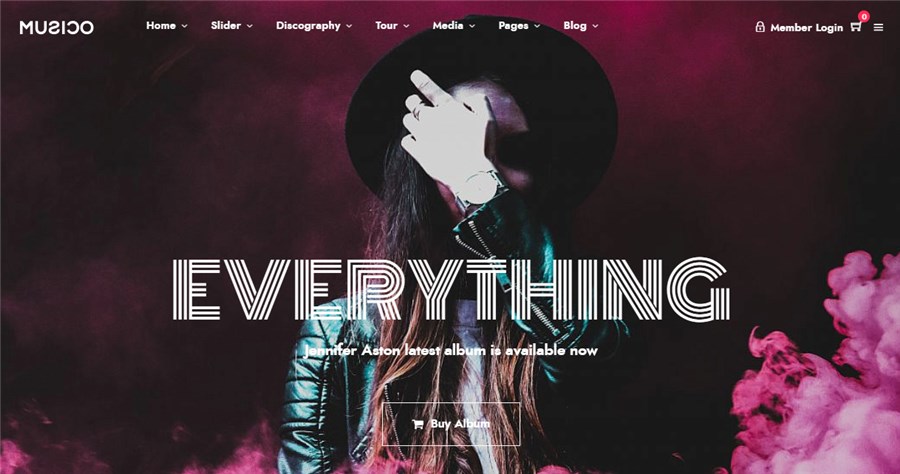 Music WordPress Best Theme for Musicians