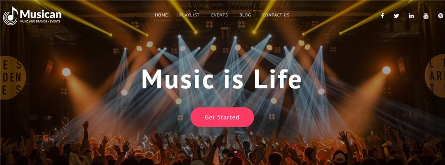 Best Theme for Musicians WP Musican