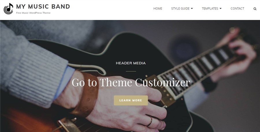 My Music Band Best Theme for Musicians for WordPress 