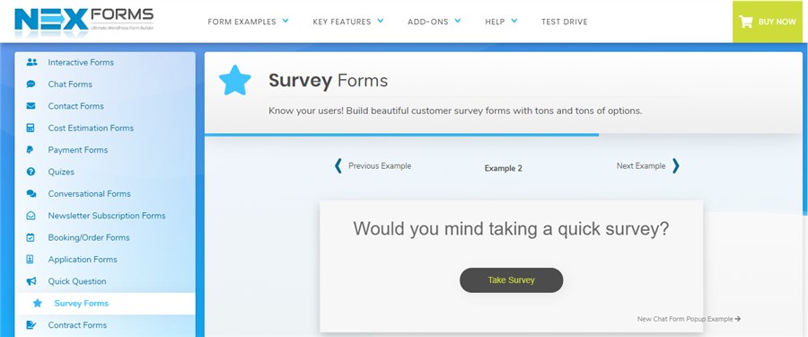 NEX Forms Best Plugins for WordPress forms