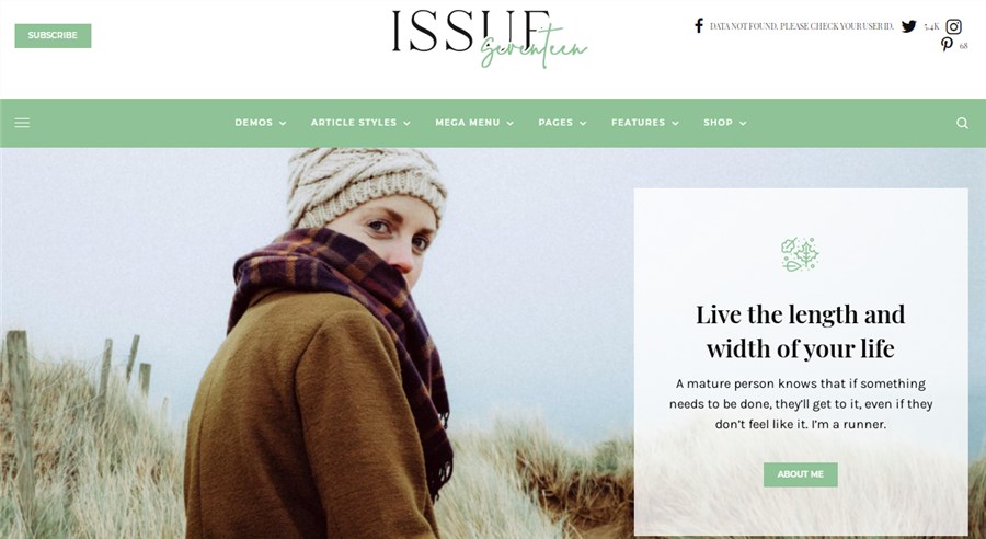 The Issue theme for travel blog for WP
