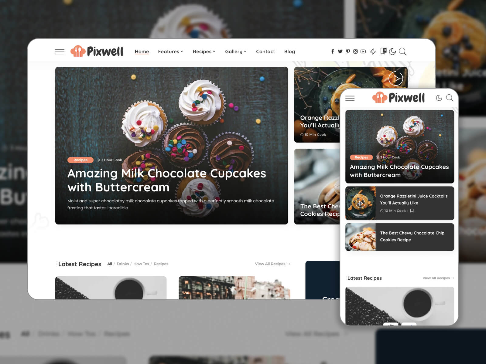 Image of Pixwell - customizable layout travel blog WP theme for flexibility in dimgray, darkgray, whitesmoke, darkslategray, and black hues