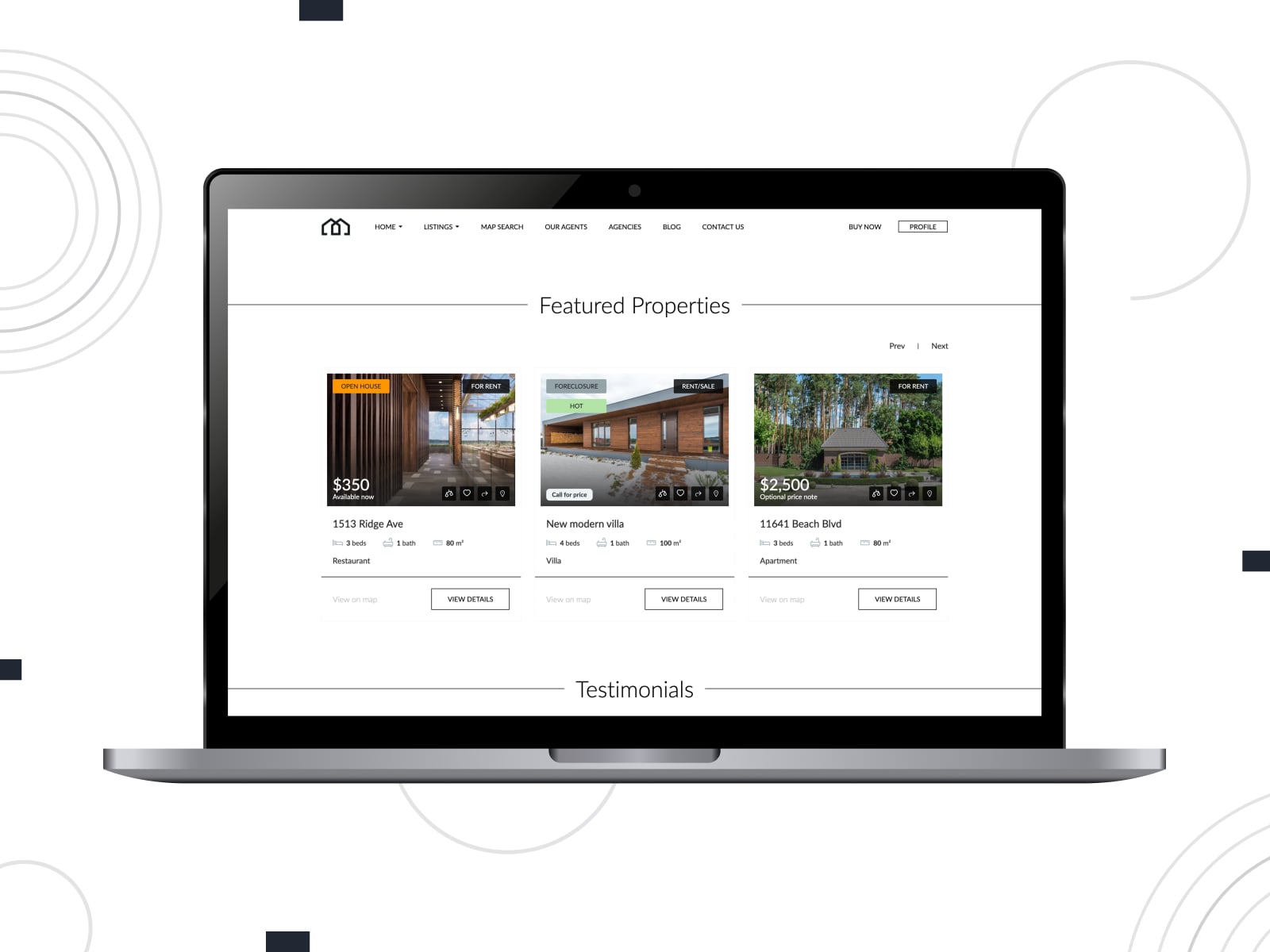 Collage of the Estatik Real Estate Plugin for WordPress websites.