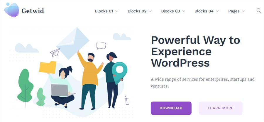 WordPress Theme Getwid Base