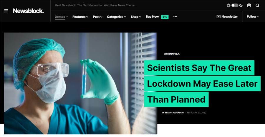 Newsblock Best Theme for WordPress Newspaper