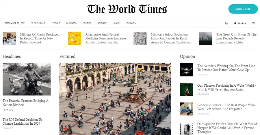 Zeen Best Templates for WordPress Newspaper