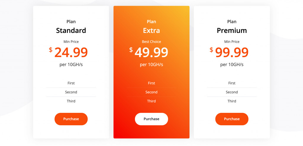 Sales Landing Page Pricing Block