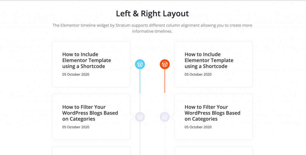 Vertical & Horizontal Timelines