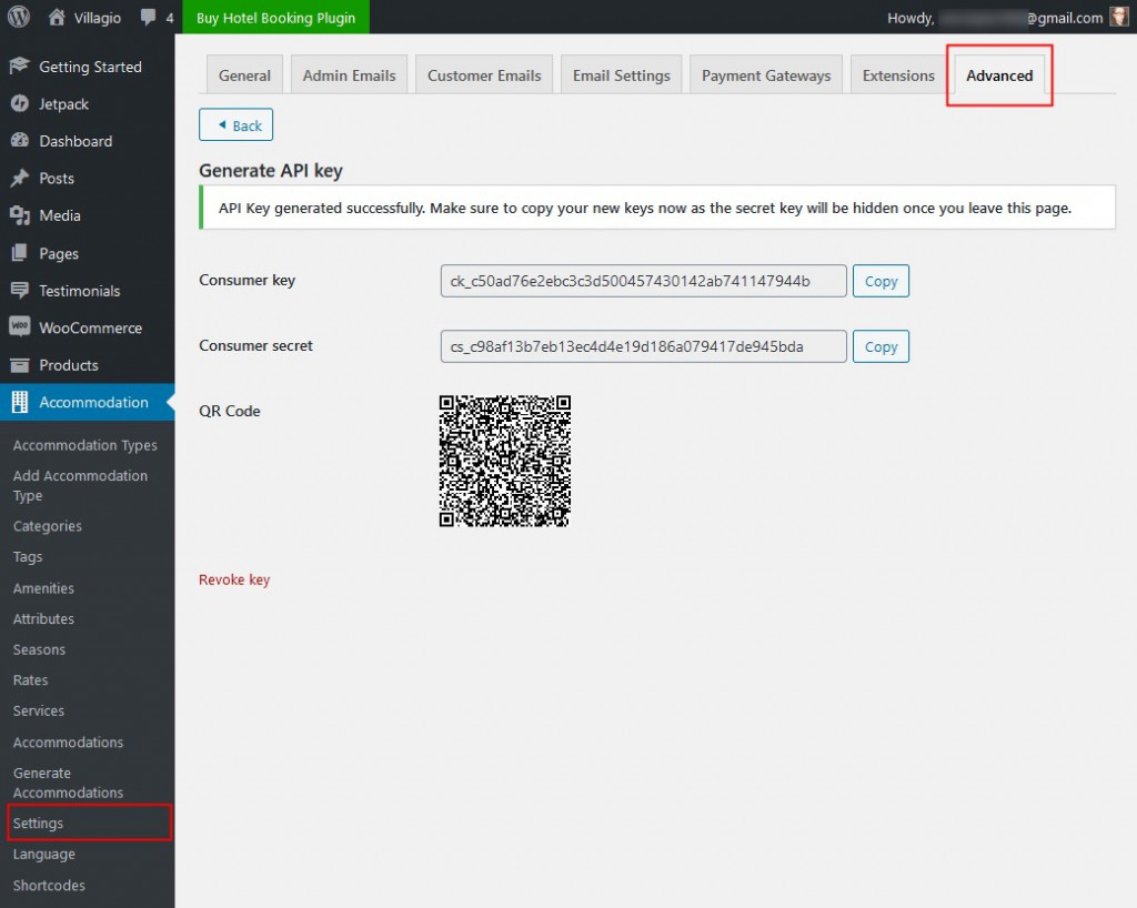 api keys dashboard