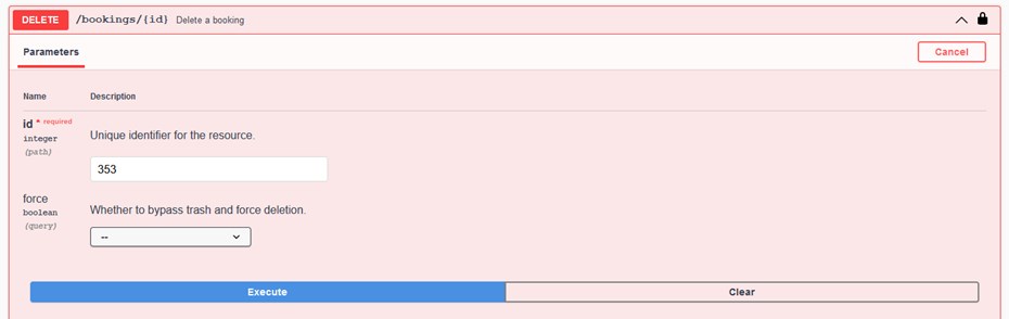 delete booking rest api