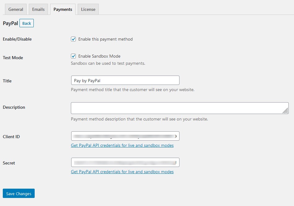 paypal settings appointment