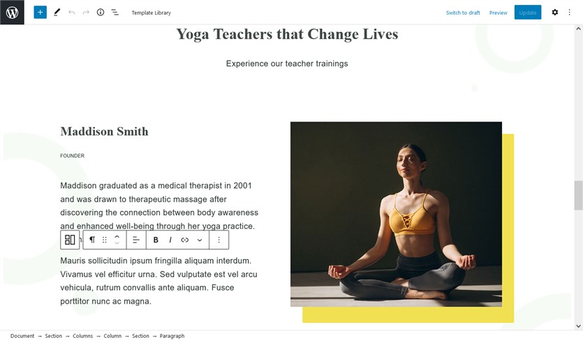 yogamo wordpress theme for yoga