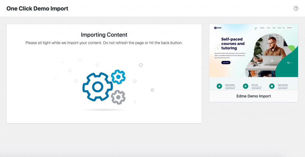 Installing Edme Tutor Scheduling Theme 2