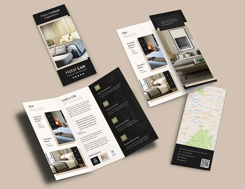 hotel leaflet design