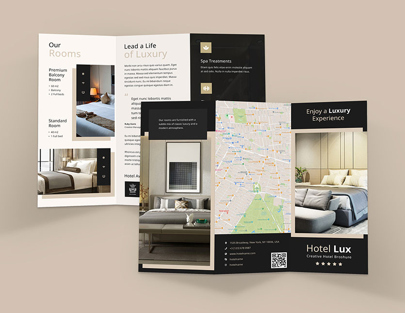 best hotel brochure design