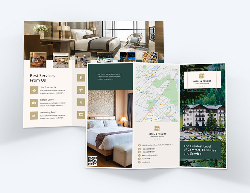 best hotel brochure design