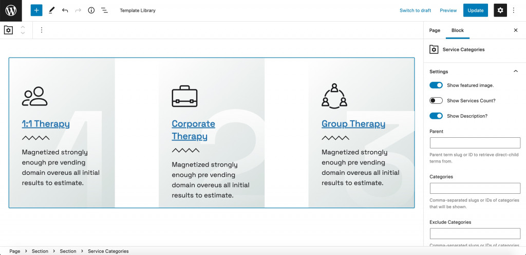 CoachZee Service Categories