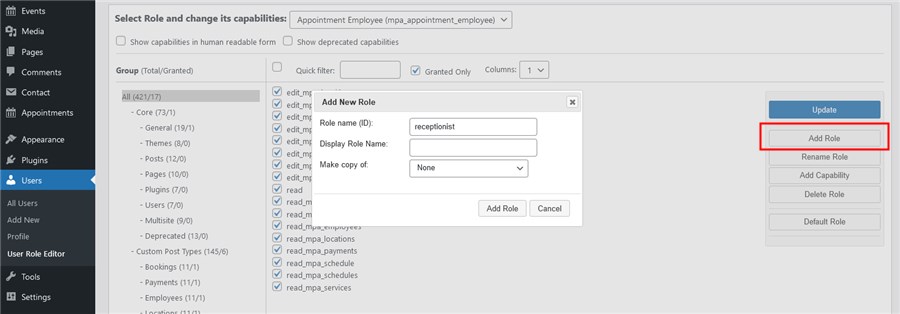 add role user role editor wp