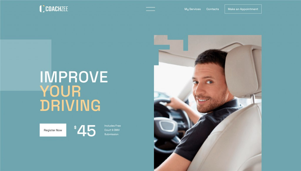 driving school wordpress theme