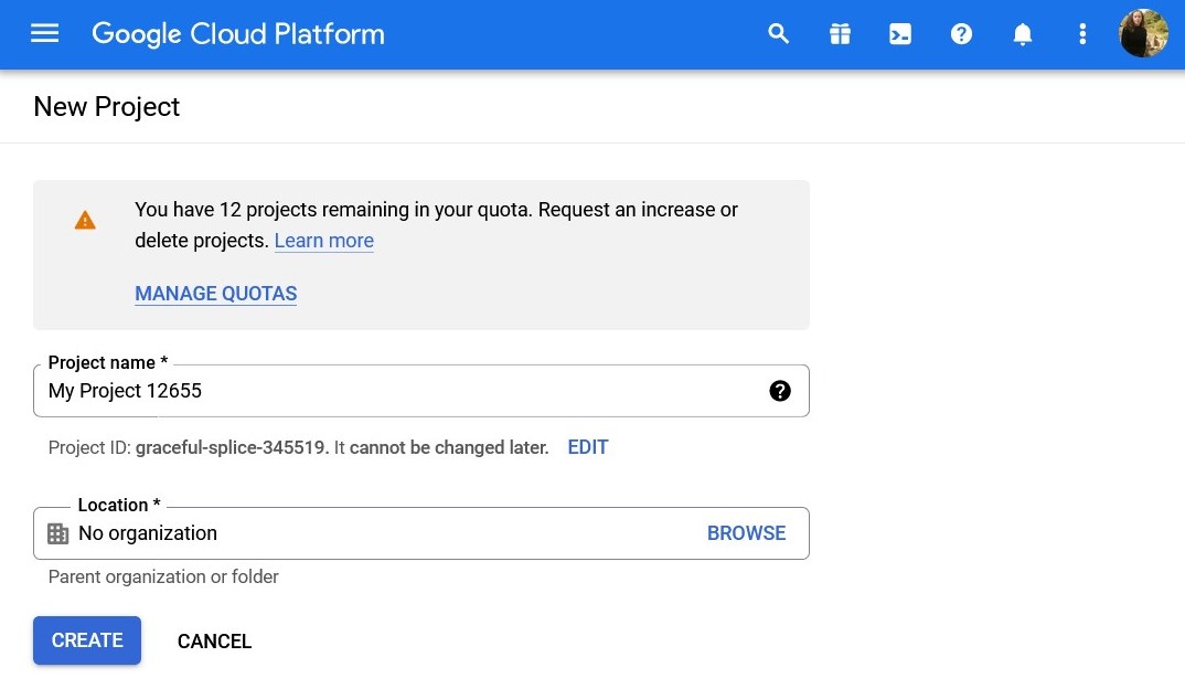 project creation google calendar