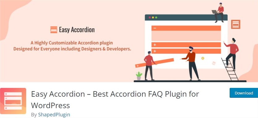 Easy Accordion WordPress accordion plugins