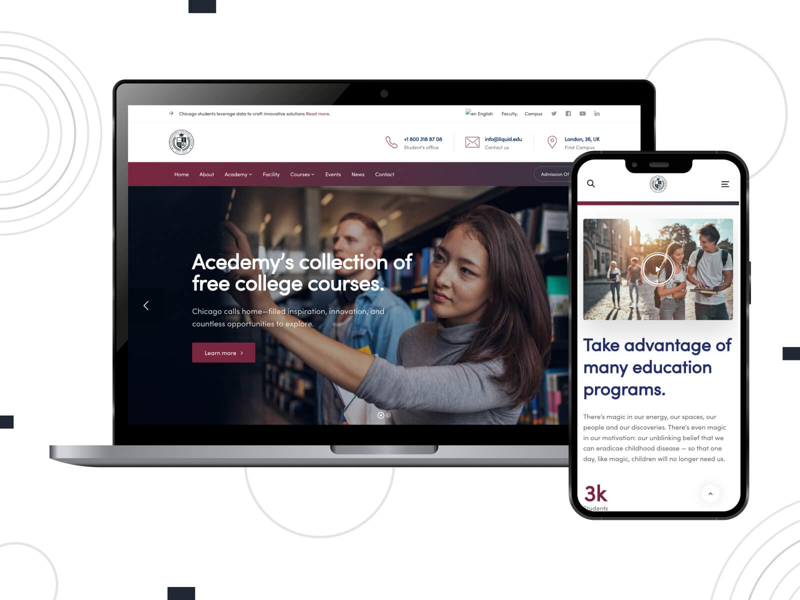 Screenshot of Ave - dark, cool, known for its vibrant and engaging design, this theme is listed among the best driving school WordPress themes for attracting new students, in dark slate gray, light slate gray, and dim gray color mix.