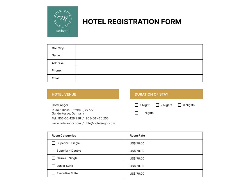hotel booking forms motopress