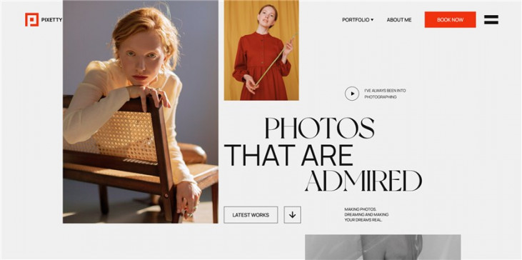 WordPress Theme with the Photography Booking System - MotoPress