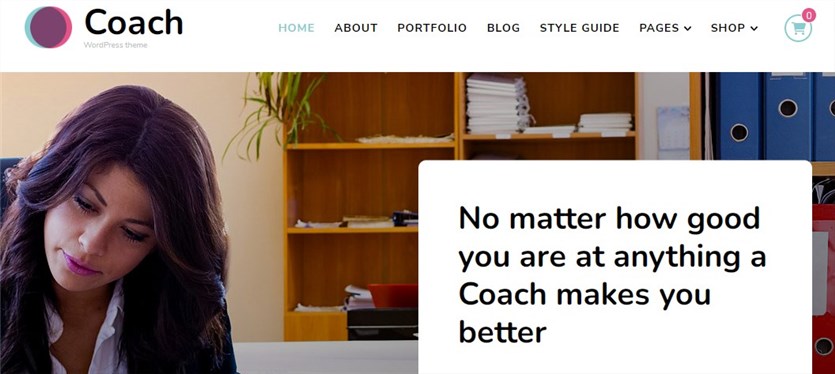 Blossom Coach free themes for coaching WordPress