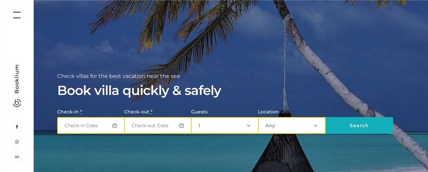Booklium hotel booking theme