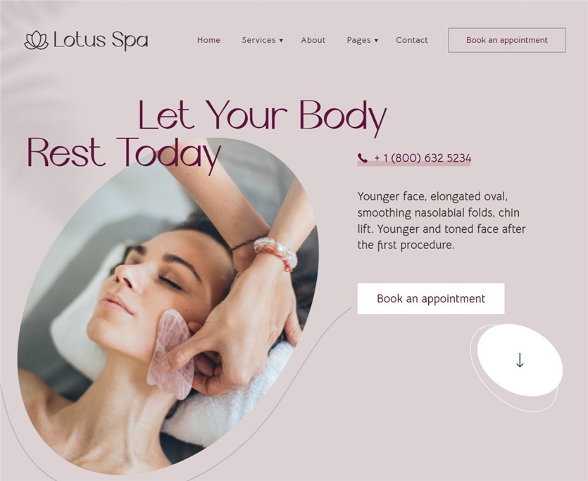 Lotus Spa Appointment Booking theme 